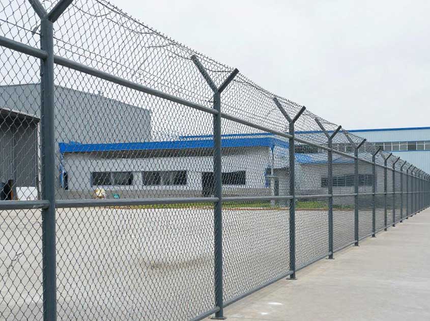 Tamaños y paneles de cercas de alambre de cadena personalizados para proyectos grandes